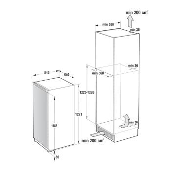 Gorenje Integrerat kylskåp utformat för att passa in i standardkök. Inverterkompressorn säkerställer stabil och tyst drift, CrispZone lådan håller frukt och grönsaker färska längre och LED belysning ger tydlig överblick över innehållet.