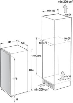 Gorenje Kylskåp RI412EE1 BK070