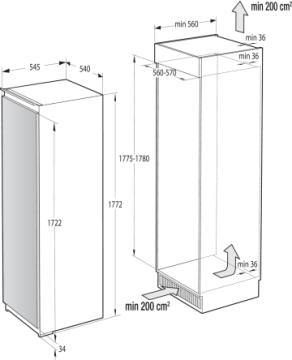 Gorenje Kylskåp RI418EE0 BK070
