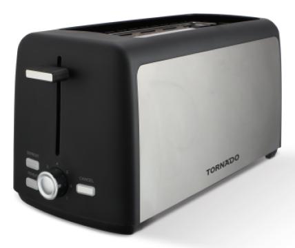 TORNADO TTA-7402-GS | 2 Long-Slot Slice Toaster “4x100” – 1400W