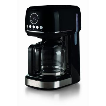 Ariete 1396 Moderna Filter coffee machine, American coffee, 15-cup capacity, Heating base, LCD display, Removable and washable filters, Black