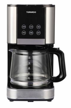 TORNADO TCM-1429B-GS | Digital Drip Coffee Maker with LED Display