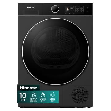 Hisense Power Steam 5i Series DH5I104BBAB WiFi-enabled 10kg, Heat Pump Tumble Dryer
